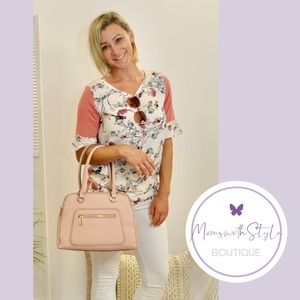 NWT Women’s Floral Blouse Top shirt Boutique